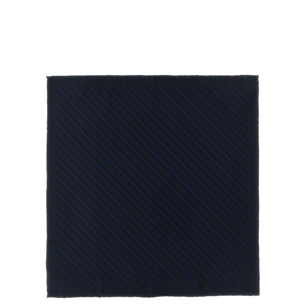 Brunello Cucinelli Blue Silk Pocket Men's Square